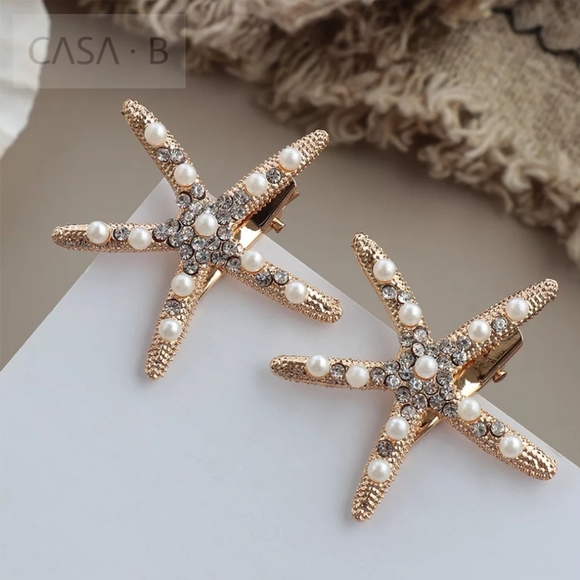 casa b Accessories - 5🌟CASA B | Starfish Barette 2pc Set
